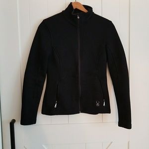 Black Full Zip Spyder Jacket